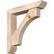Ekena Millwork Westlake Slat Smooth Bracket w/ Offset Brace, Douglas Fir, 5 1/2"W x 28"D x 28"H BKT0604X28X28WTL06SDF - alternate 1
